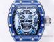 MS Factory AAA Swiss Replica Richard Mille RM 052 Blue Sapphire Watch with Skull (3)_th.jpg